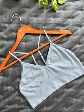 Anthropologie Intimates | Women’s Jenni Seamless T-Back Bralette Light Blue L/XL